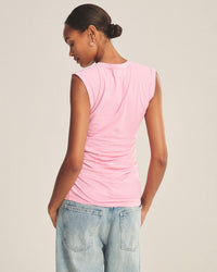 Velvet by Graham & Spencer Estina Scoop Neck Tank Top in Sherbert 3 - Bliss Boutiques