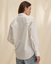 Velvet by Graham & Spencer Grace L/S Button Up Top in White 
