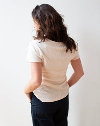 Velvet by Graham & Spencer Lilith V Tee in Scallop 3 - Bliss Boutiques