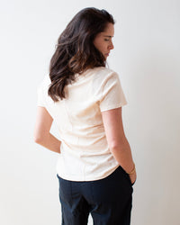 Velvet by Graham & Spencer Lilith V Tee in Scallop 4 - Bliss Boutiques