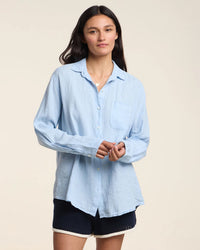 Velvet by Graham & Spencer Mulholland Button Up Top In Billow 4 - Bliss Boutiques