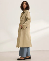 Velvet by Graham & Spencer Raheal Trench Coat in Khaki 