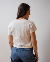 Velvet by Graham & Spencer Ryland Short Sleeve Crew Neck Top In Beach 3 - Bliss Boutiques