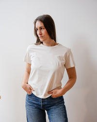 Velvet by Graham & Spencer Ryland Short Sleeve Crew Neck Top In Beach 1 - Bliss Boutiques