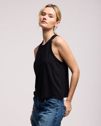 Velvet by Graham & Spencer Sasha Tank Top in Black 3 - Bliss Boutiques