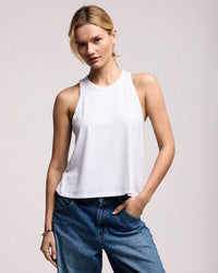 Velvet by Graham & Spencer Sasha Tank Top in White 1 - Bliss Boutiques