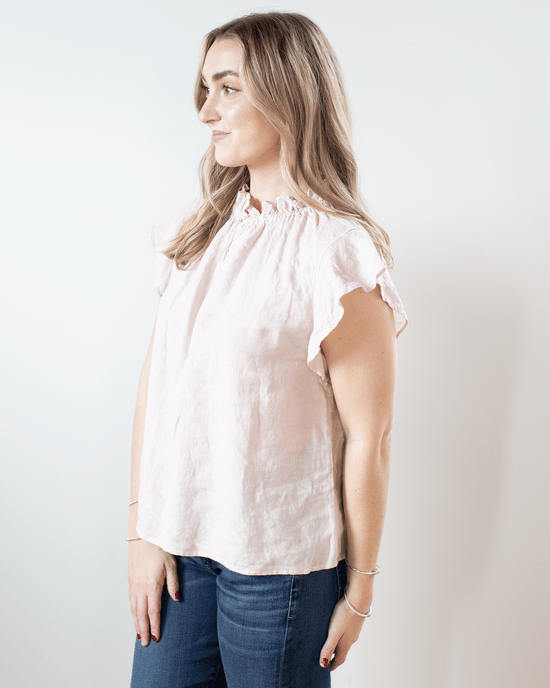 Velvet by Graham & Spencer Semira Sleeveless Ruffle Top in Tutu 