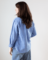 Velvet by Graham & Spencer Sisi L/S Button Top in Chambray 