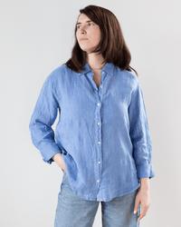 Velvet by Graham & Spencer Sisi L/S Button Top in Chambray 