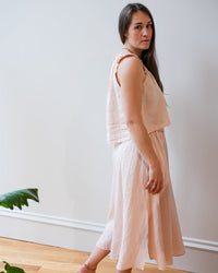 Velvet by Graham & Spencer Tana Ruffle Sleeveless Top In Pale Pink 2 - Bliss Boutiques