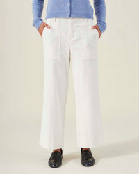 Velvet by Graham & Spencer Vera Wide Leg Pant in Pearl 2 - Bliss Boutiques