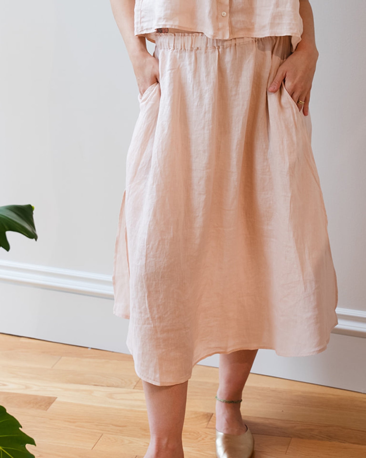 Virginia Skirt In Pale Pink
