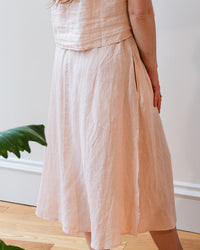 Velvet by Graham & Spencer Virginia Skirt In Pale Pink 3 - Bliss Boutiques