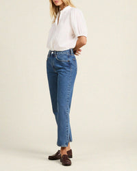 Trovata Birds of Paradis Clothing Mira Blouse in White Cotton Voile