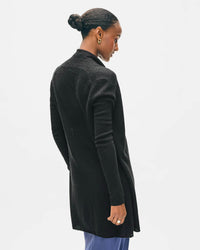 White + Warren Clothing Cashmere Trapeze Cardigan in Black