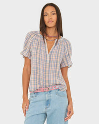 XiRENA Clothing Astryde Top in Blue Bayou