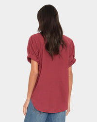 Channing Shirt in Bordeaux