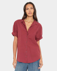 Channing Shirt in Bordeaux