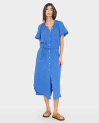 XiRENA Alyssa Dress in Nautical Blue 1 - Bliss Boutiques