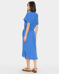XiRENA Alyssa Dress in Nautical Blue 2 - Bliss Boutiques