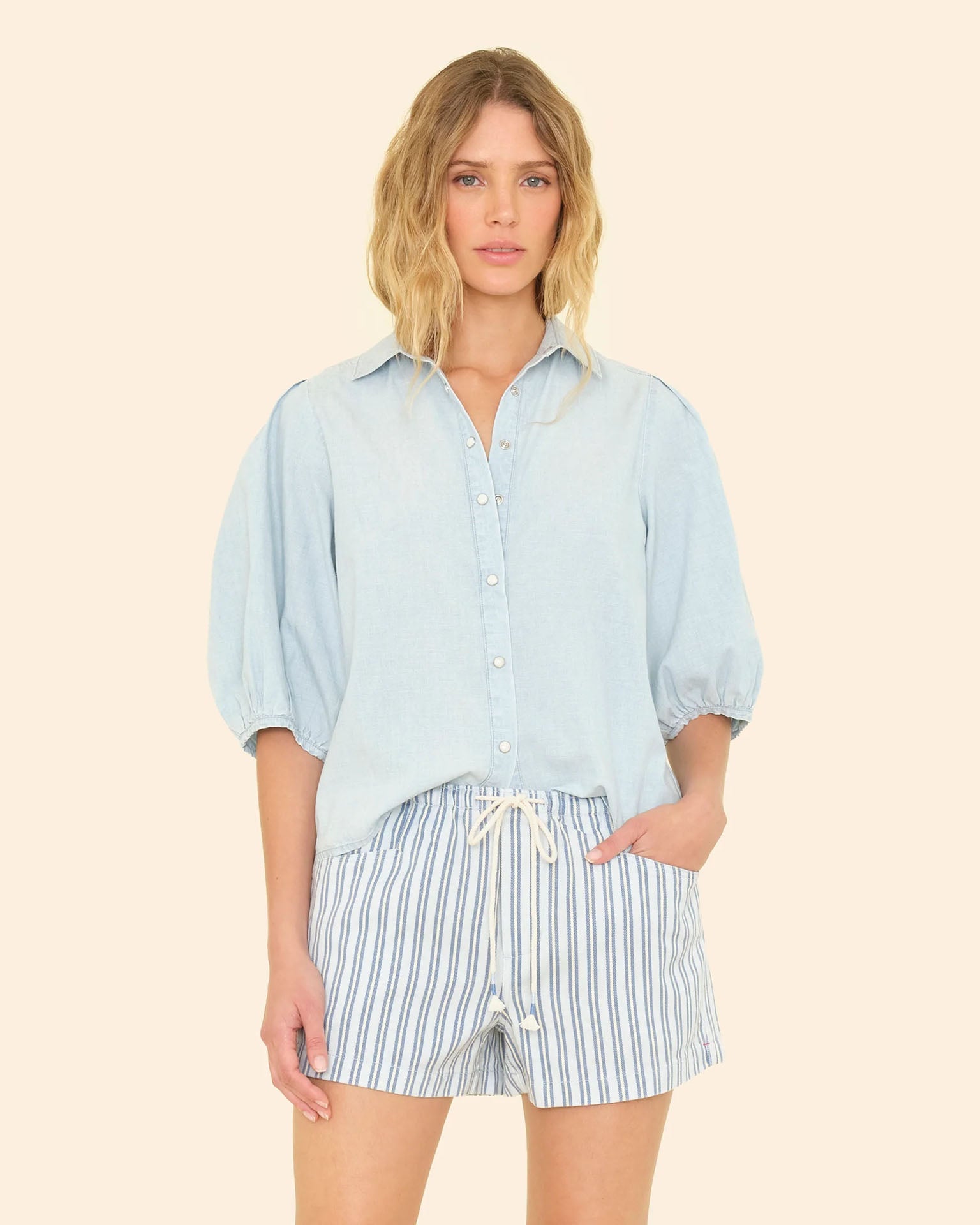 Audrey Shirt in Air Blue