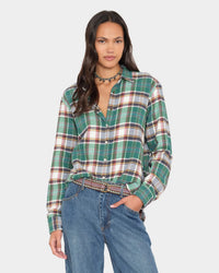 XiRENA Beau Shirt in Jadestone Green 1 - Bliss Boutiques