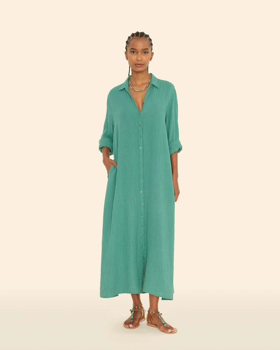 XiRENA Boden Dress in Bottle Green 
