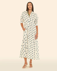 XiRENA Boden Dress in Clover Stamp 