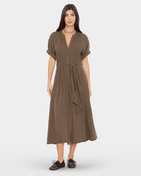 XiRENA Cate Dress in Terrain Green 1 - Bliss Boutiques