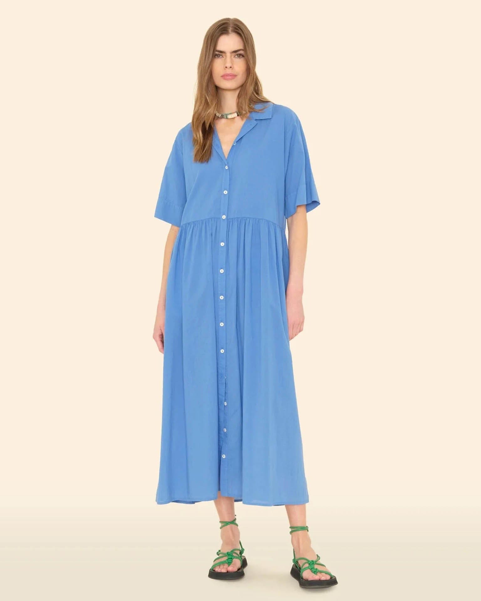 Dayton Dress in Corona Blue