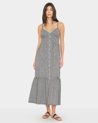XiRENA Greta Dress in Black Sand 1 - Bliss Boutiques