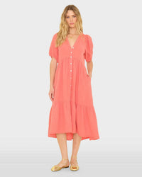 XiRENA Lennox Dress in Blushwood 1 - Bliss Boutiques