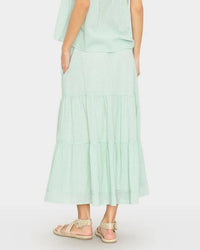 XiRENA Mckenna Skirt in Fresh Mint Stripe 2 - Bliss Boutiques