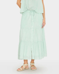 XiRENA Mckenna Skirt in Fresh Mint Stripe 1 - Bliss Boutiques