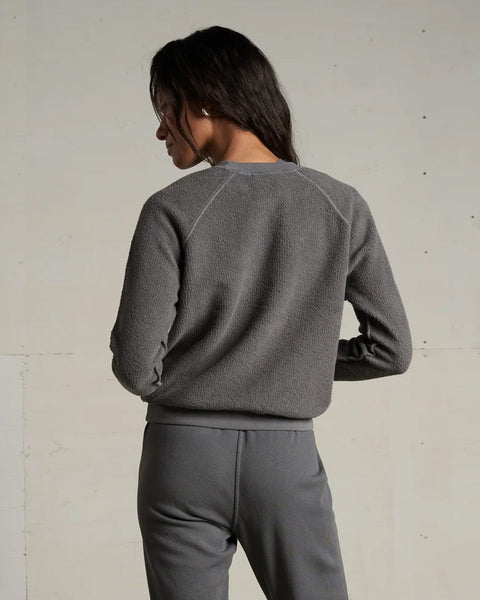 ZIGGY REVERSE FLEECE LS CREW