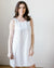 Jess Dress in White HW Linen Twill