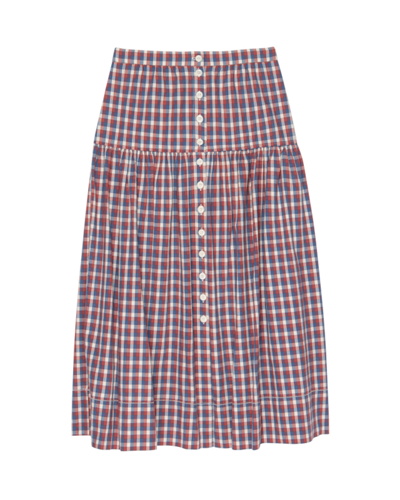 The Boating Skirt in Picnic Plaid
