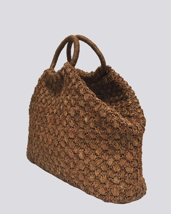 Maison N.H Paris Clementine Bag in Sucre Brown on a neutral background.
