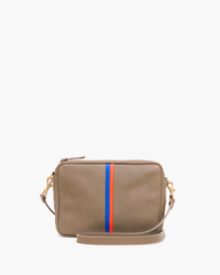 Midi Sac in Taupe Mousse w/ Electric Blue & Poppy