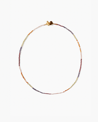 Onyx beaded Merida Necklace in Multi Mix by Chan Luu isolated on a white background.
