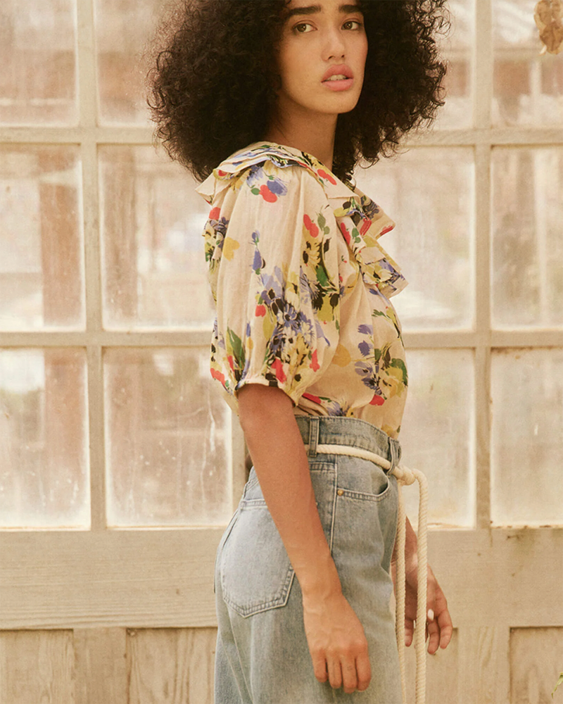 The Sunrise Top in Bright Grove Floral