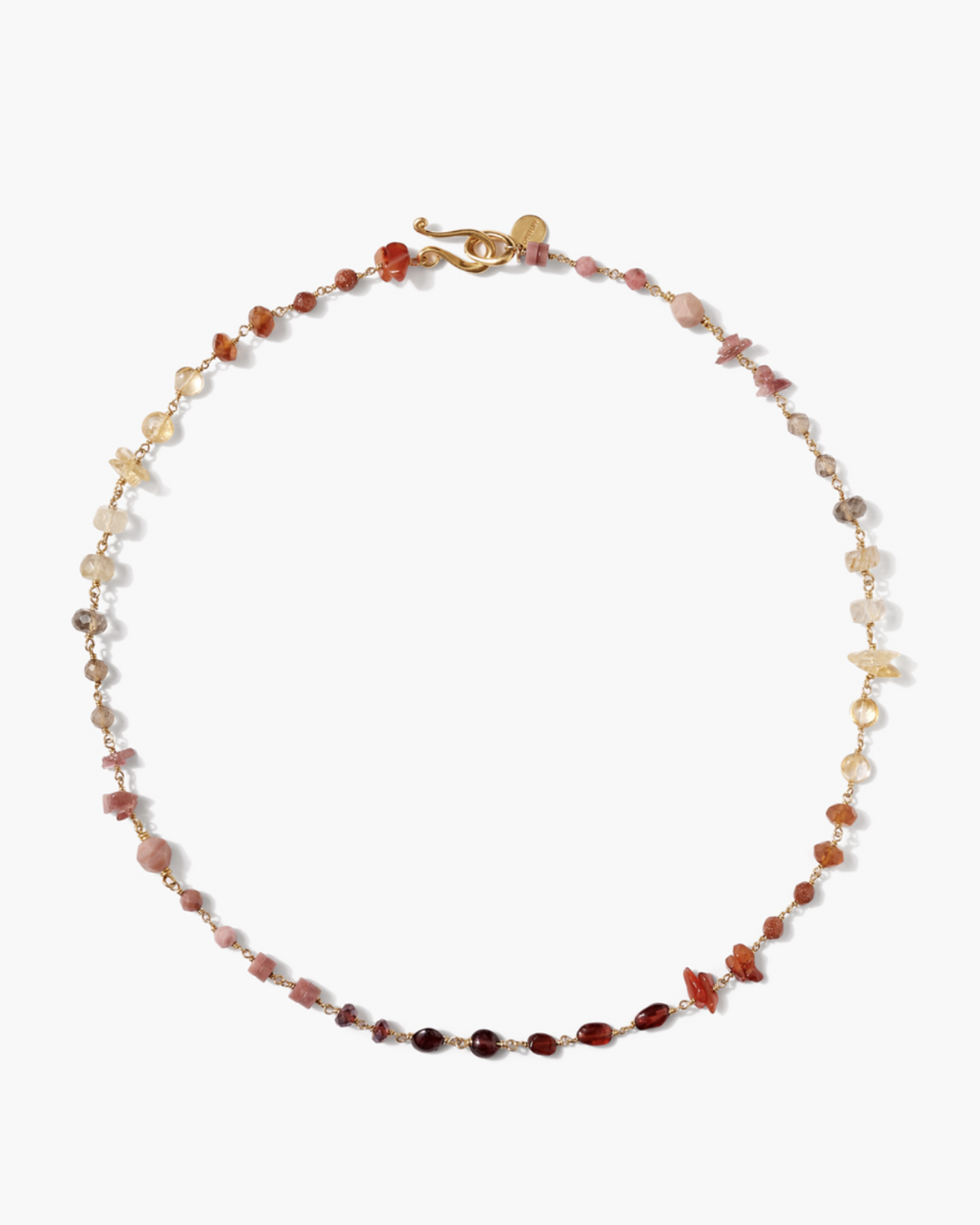 Daphne Beaded Necklace in Citrine Mix