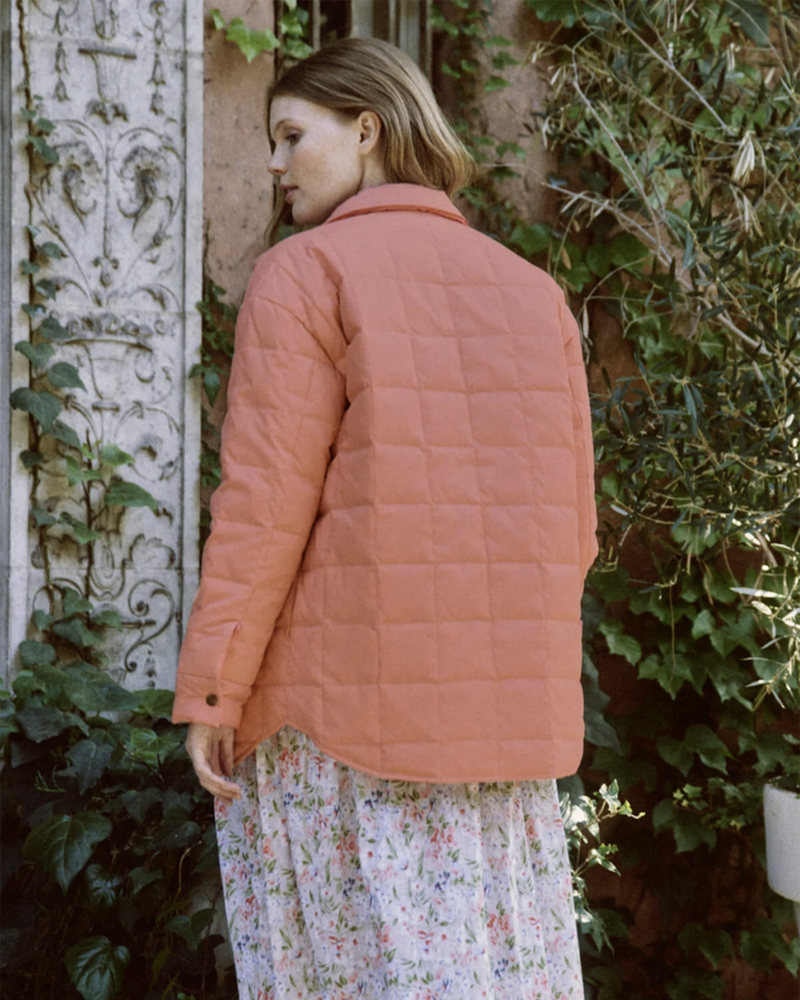 The Reversible Cloud Puffer in Cherry Blossom w/ Rose