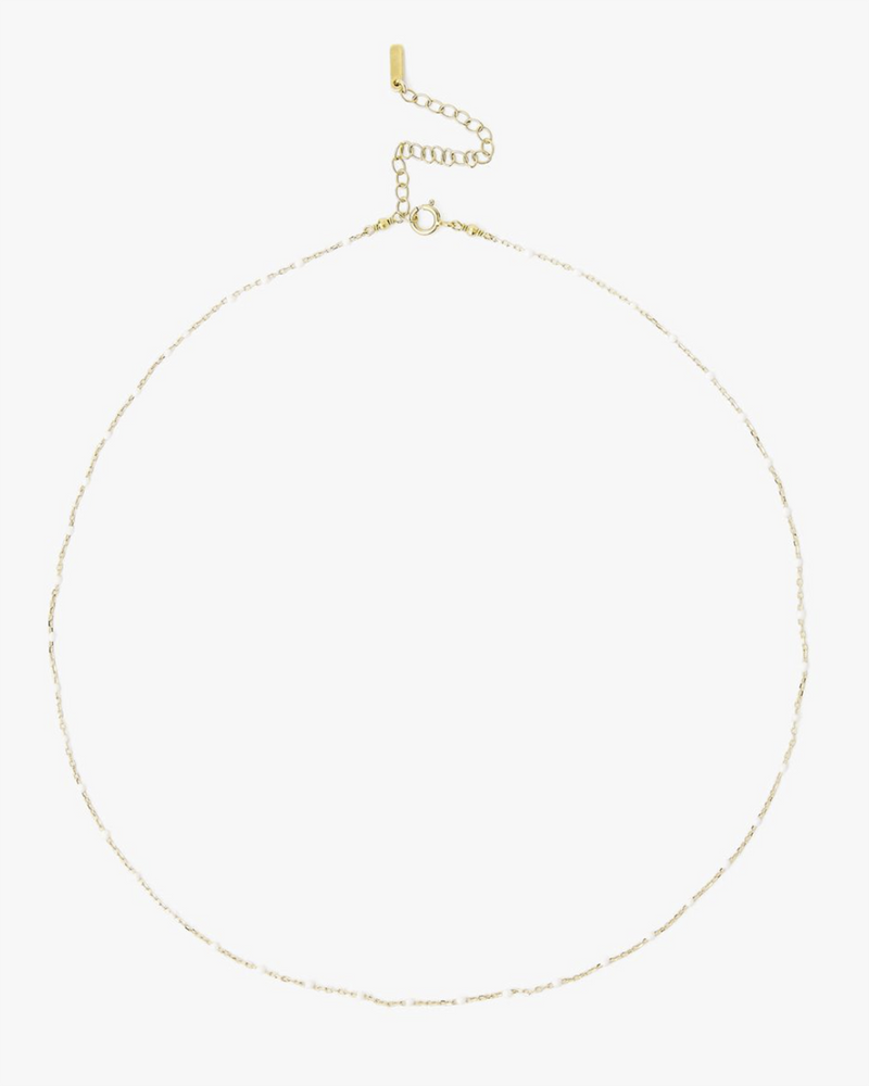 CL NG-14371 Necklace in White
