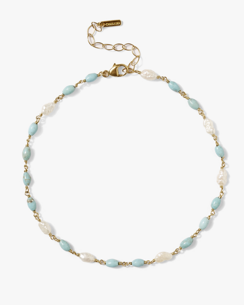 CL Anklet in Turquoise Mix