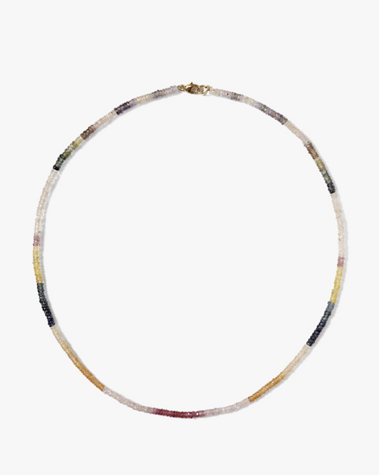 Chan Luu CL NG-F14-14808LQ Necklace in Multi Sapphire isolated on a white background.