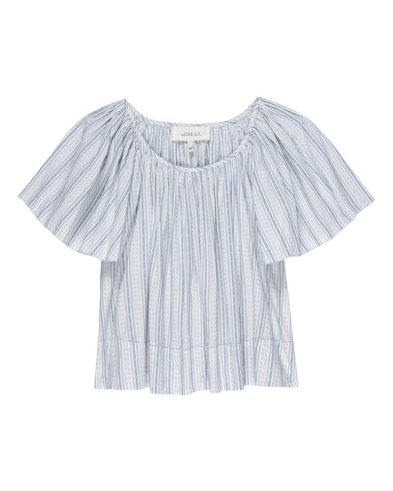The Dale Top in Saltwater Stripes