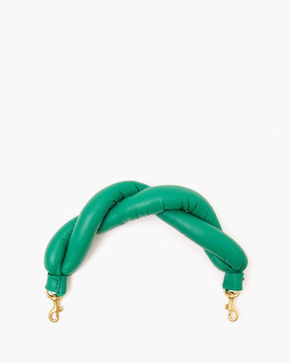 Twisted Puff Top Handle in Emerald