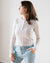 525 Clothing Pointelle Henley Pullover in Light Heather Grey