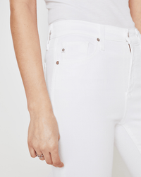 AG Jeans Denim Farrah Boot Crop in Modern White